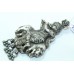 Tribal Temple Jewelry 925 Sterling Silver God Krishna Pendant with silver beads